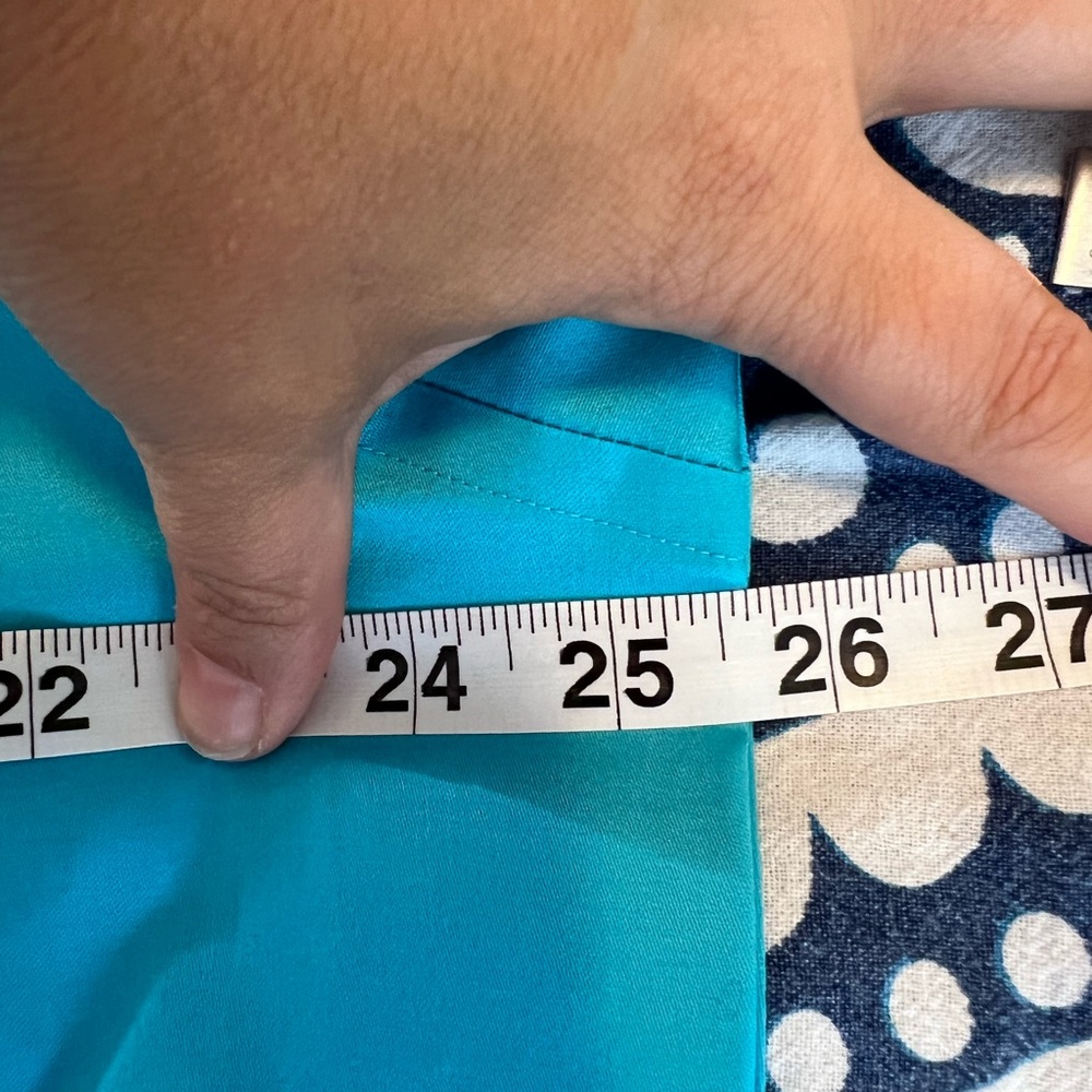 MURANO ADULT MENS SHIRT BUTTON DOWN SIZE NECK 17.5 34 TURQUOISE AQUA BLUE 222 - Picture 11 of 11